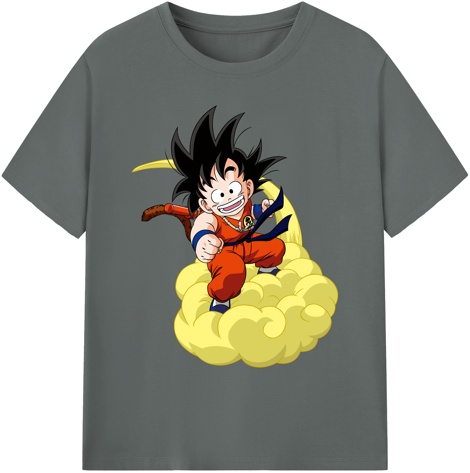 （画像用） ドラゴンボール 孫悟空（そん ごくう）Son Goku カカロット DRAGON BALL Kakarotto 綿100％ メンズ半袖Tシャツ｜肌触りやわらか＆通気性